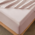 MooMee Fitted Bottom Sheet Only 100% Washed Cotton Linen Like Textured by MOOMEE
