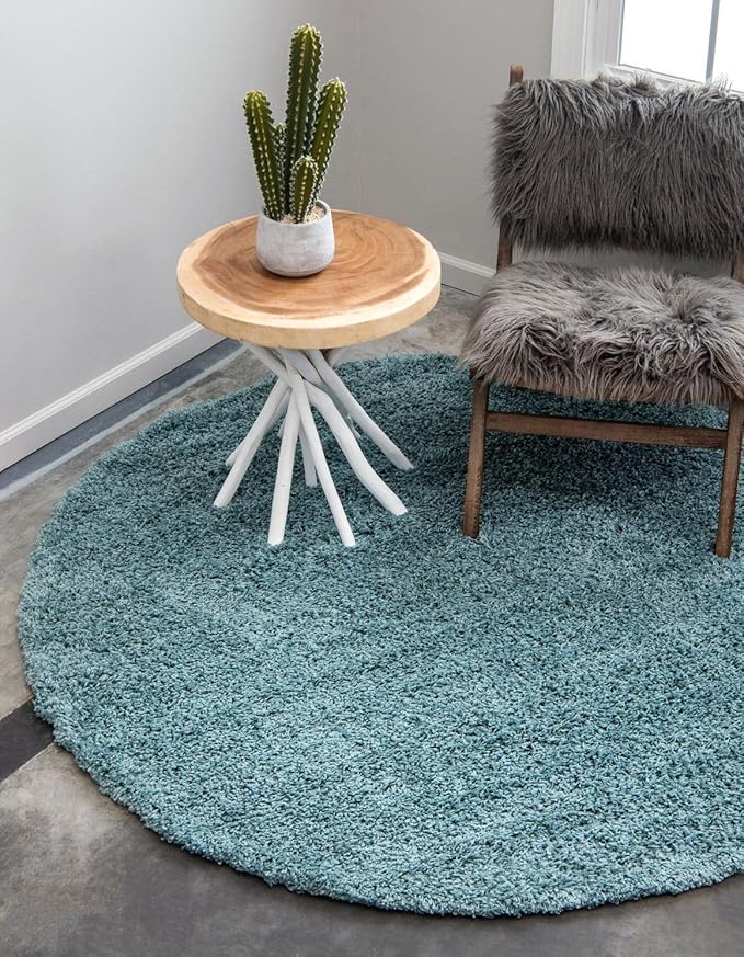 Unique Loom Solid Shag Collection Area Rug - Image 4