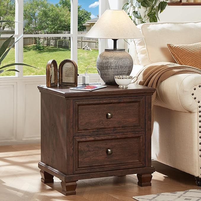 SAVOR LIFE Farmhouse Nightstand - Image 8