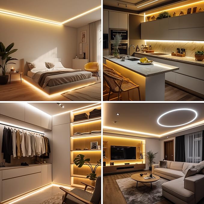 COB LED Strip, Warm White LED Strip Lights 32.8ft, 2700K COB LED Light Dimmable - Image 6