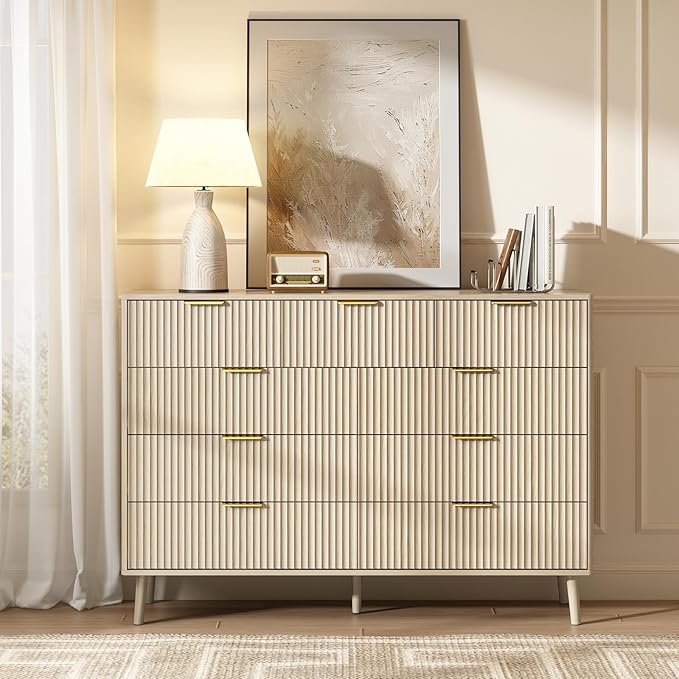 CARPETNAL Fluted 9 Drawer Dresser - Image 5