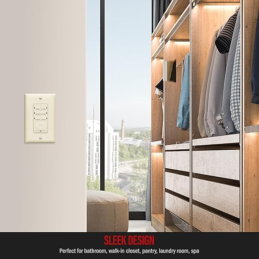 ENERLITES 4-Hour Countdown Timer Switch, 5-10-30-60 Min, 2-4 Hour, - Image 7