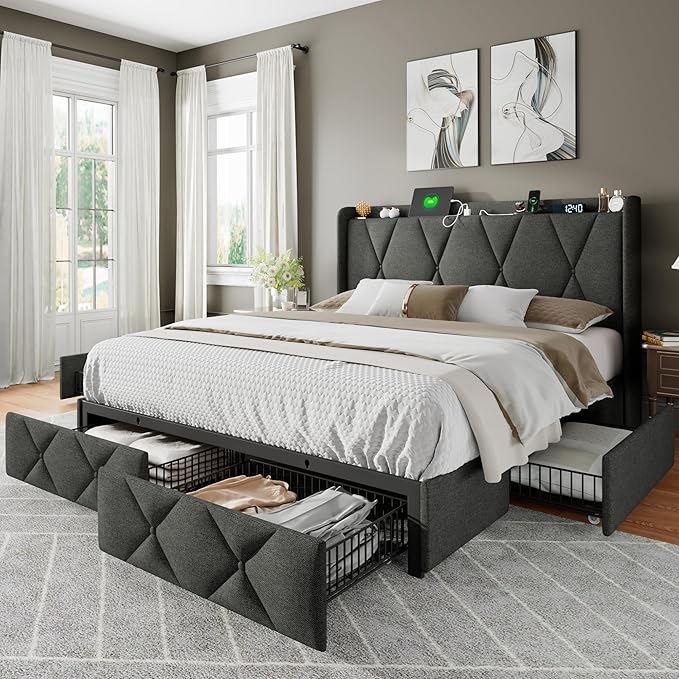 Feonase Full Size Bed Frame by FEONASE