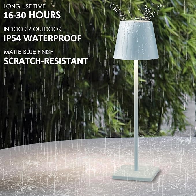 4 Packs Rechargeable LED Table Lamp, 6000mAh Outdoor Cordless Desk Lamp - Image 5