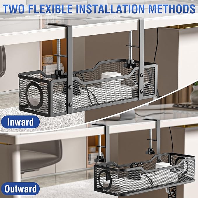 Under Desk Cable Management Tray - Image 5
