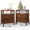 FavourLife Night Stand Set 2, Modern Nightstand by FavourLife