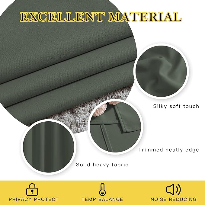 NICETOWN Room Darkening Curtains - Image 3