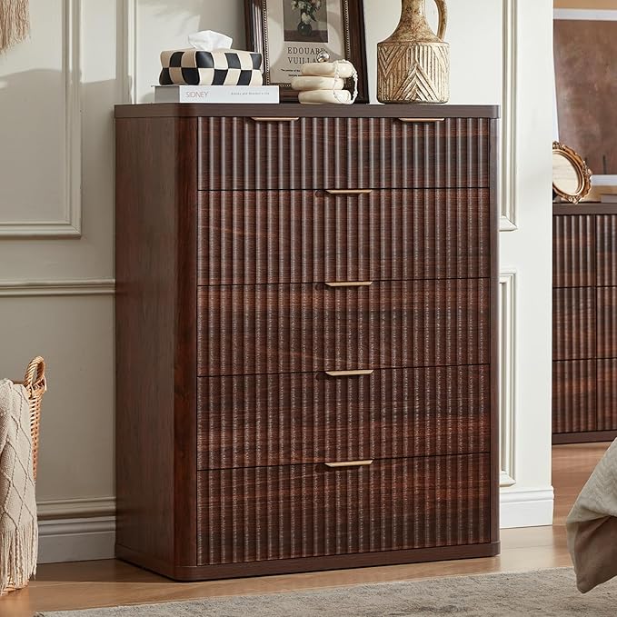 LEYAOYAO Fluted 6 Drawers Dresser by LEYAOYAO-Findtheshiningpointofyourideallife%EF%BC%81