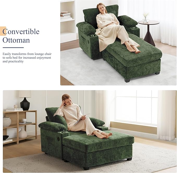 SUNWAVE 58" Chaise Lounge Chair - Image 3