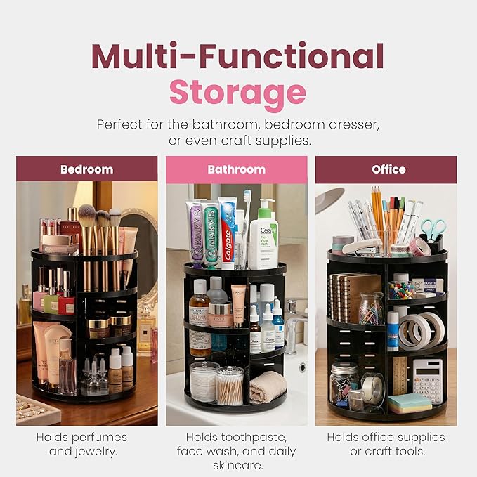 360 Rotating Makeup Organizer - Image 6