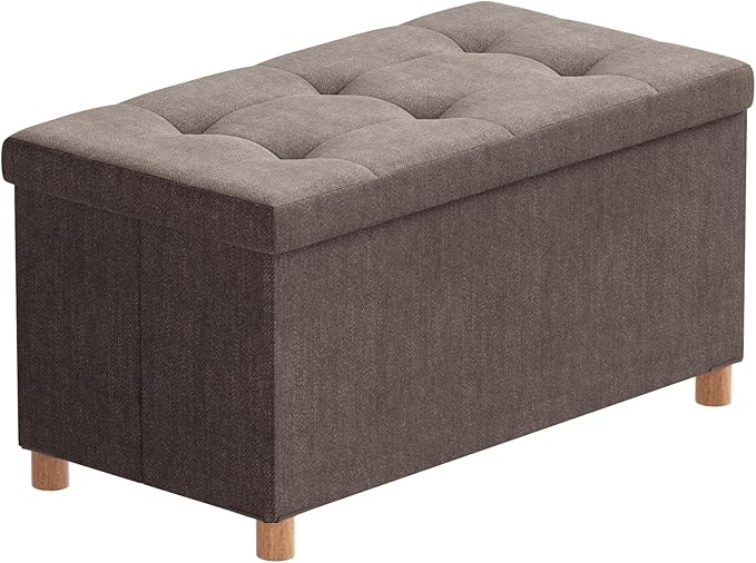 BRIAN & DANY 30 Inches Folding Storage Ottoman Bench, Ottoman by BRIANDANY