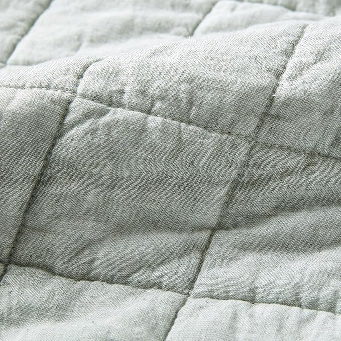 Hyde Lane Luxury Linen Quilt Set King Size, European Flax Cotton Blend Bedding - Image 5
