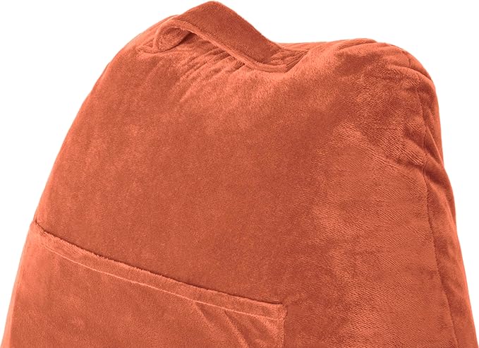 Husband Pillow Tan, Original Reading Pillow in Bed Rest Chair, Shredded Memory - Image 8