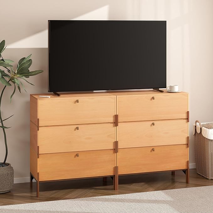 Stackable 3 Drawers Dresser, Customizable Chest of Drawers - Image 6