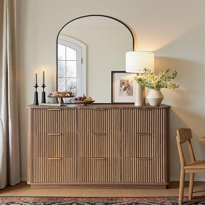 win2win 9 Drawer Dresser, Mid Century Modern Dresser - Image 7