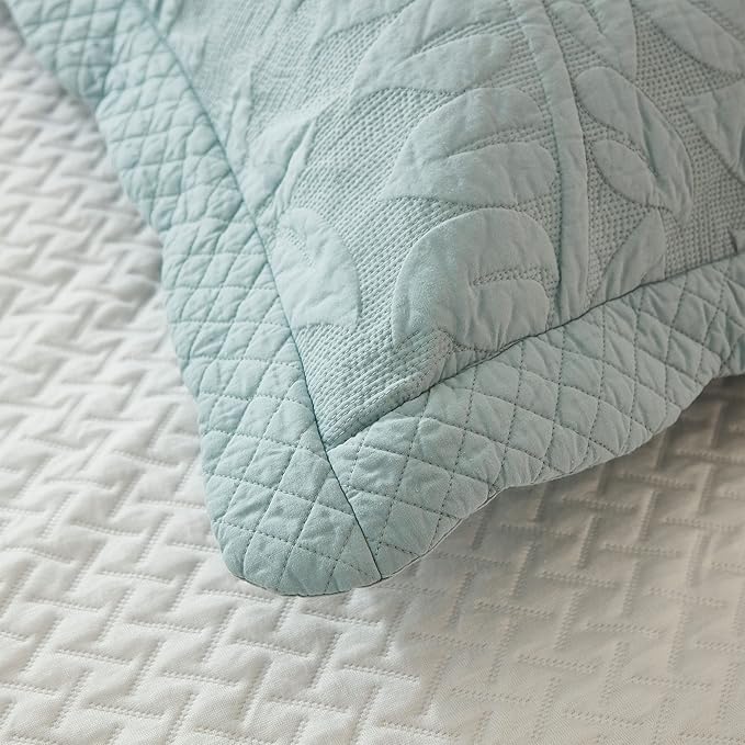 MarCielo 3-Piece 100% Cotton Oversized Bedspread Lightweight Quilt Coverlet - Image 6