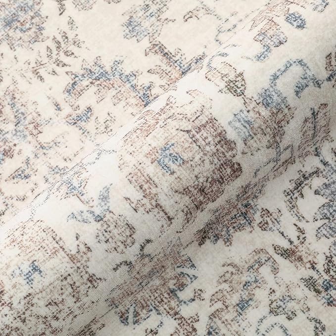 Taupe Runner Rug 2x12 Hallway Machine Washable Kitchen Vintage Distressed Non - Image 6