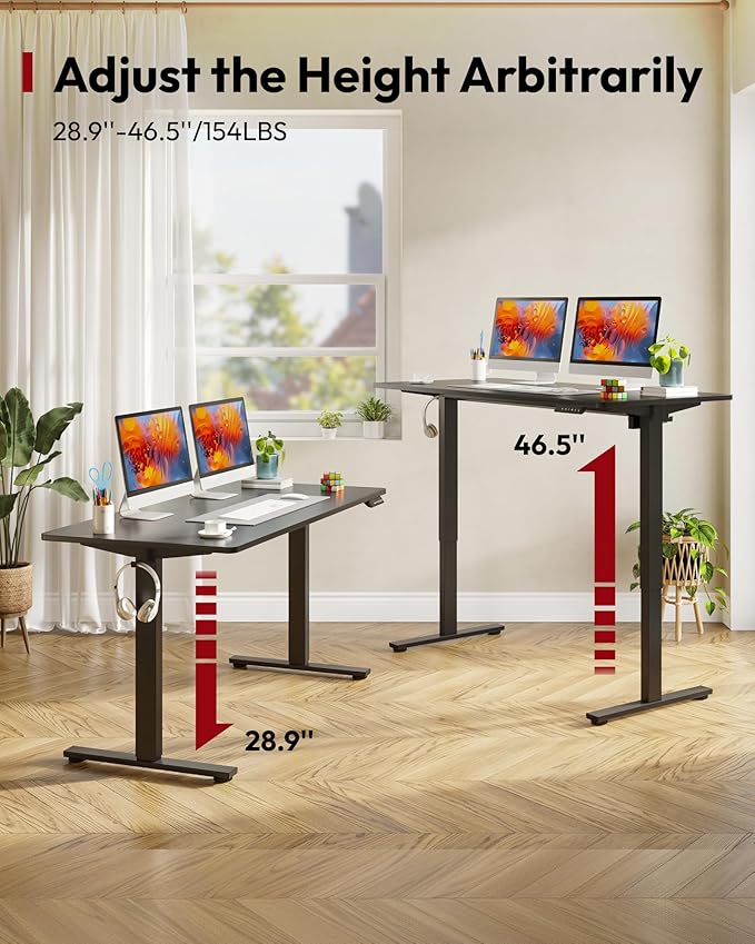 SANODESK Electric Standing Desk 60 x 24 Inches Whole-Piece Desktop Height - Image 8