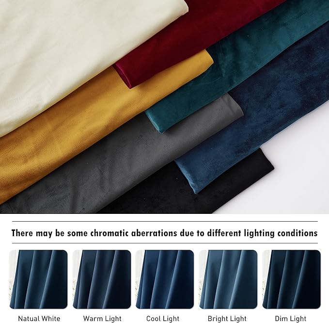 RYB HOME Velvet Curtains - Image 7