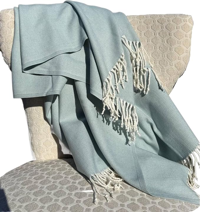 Alashan Cotton Acrylic Adirondack Herringbone Woven Throw - Image 3
