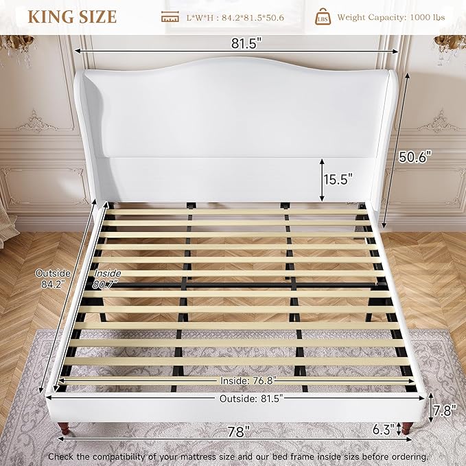 koorlian King Size Bed Frame - Image 2