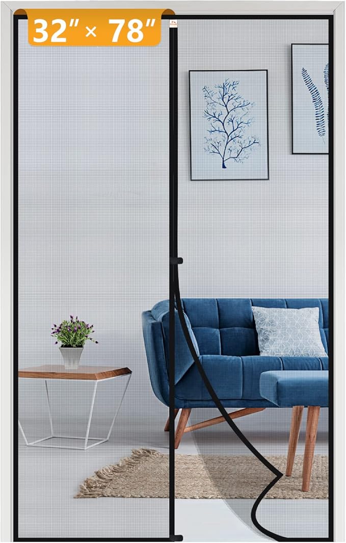 Yotache Removable Magnetic Screen Door Fits Door Size 32 x 78, Screen Size 34" by yotache