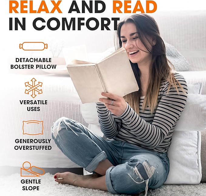 Cheer Collection Reading Wedge Pillow - Image 4