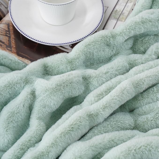 BATTILO HOME Faux Fur Throw Blanket - Image 6