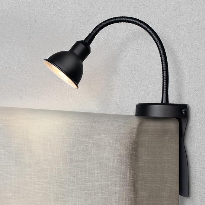 Solfres Innovative Design Rechargeable Headboard Reading Light. No Drilling by HOME
