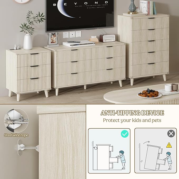 Lulive Wood Dresser for Bedroom - Image 6