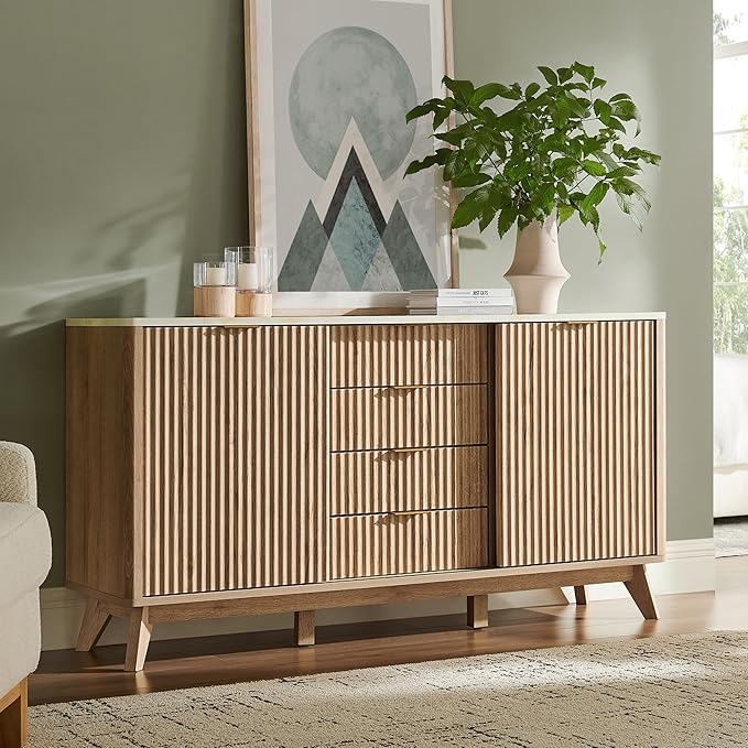 T4TREAM 60" Fluted Dresser by T4TREAMFurniture