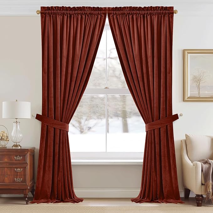 StangH Rust Curtains Velvet - Image 2