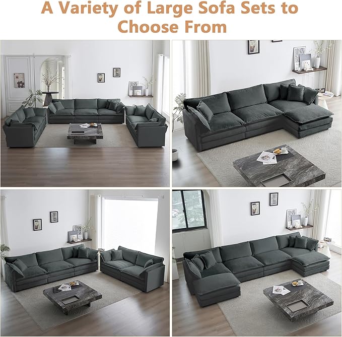mikibama 41.4" W Single Seat Sofa, Chenille Comfy Deep Upholstered Couch - Image 7