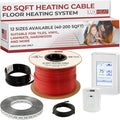 LuxHeat 50sqft Floor Heating Cable Kit - 240v Heated Tile Floor System - Heated by LuxHeat