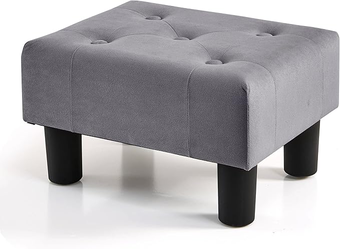BRIAN & DANY Small Foot Stool, Velvet Foot Stools by BRIANDANY