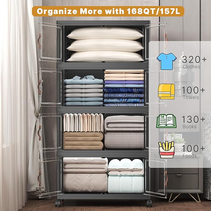 Extra Large Stackable Storage Bins - Image 4