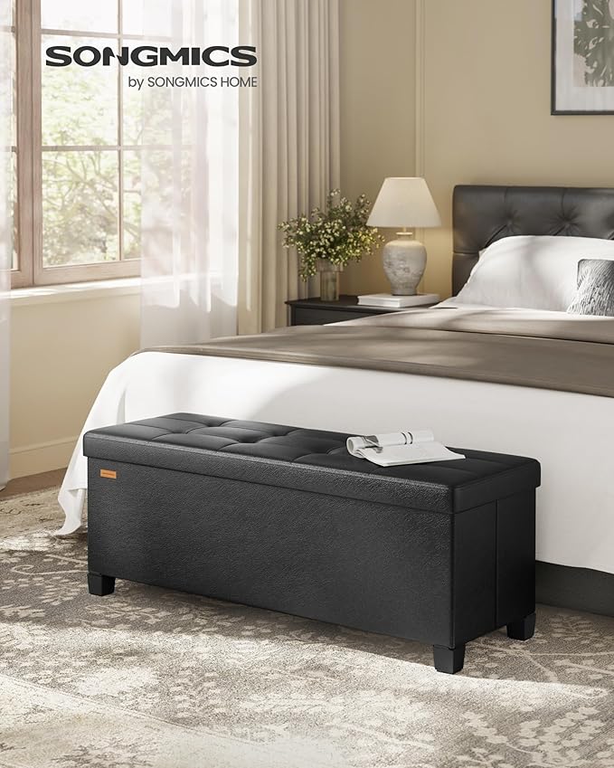 SONGMICS Storage Ottoman, Storage Bench - Image 2