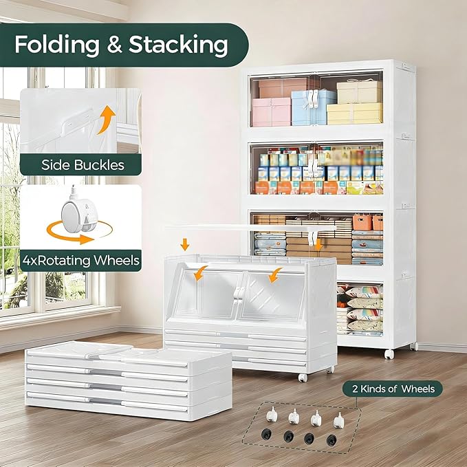 360QT Extra Large Stackable Storage Bins - Image 4