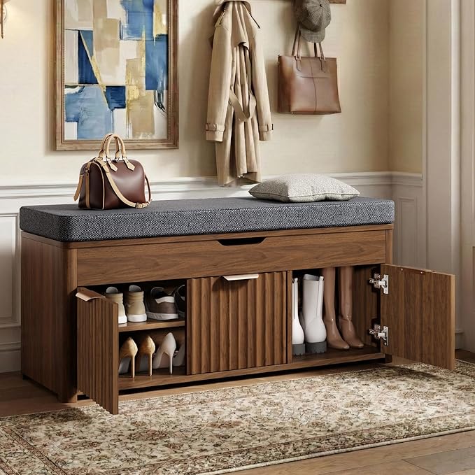 Shoe Bench with Storage - Image 3