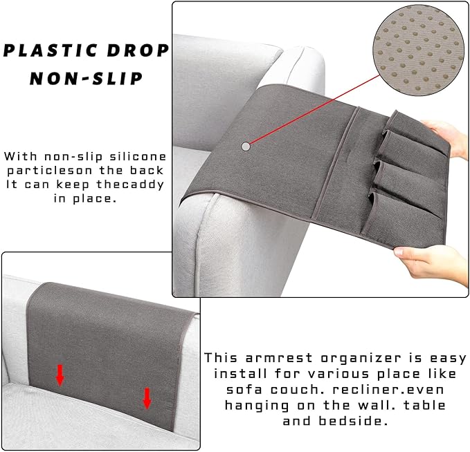 NB Sofa Armrest Organize remote holder bedside caddy organizer - Image 5