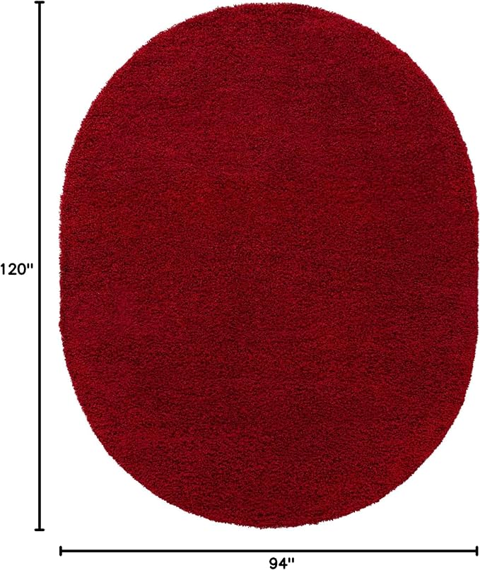 Unique Loom Solid Shag Collection Area Rug - Image 2