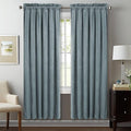 StangH Light Blue Velvet Curtains by StangH