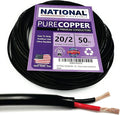 NATIONAL Wire & Cable – 20 AWG 2-Conductor Premium Copper Wire, 50 ft, Stranded by NATIONALWireCable