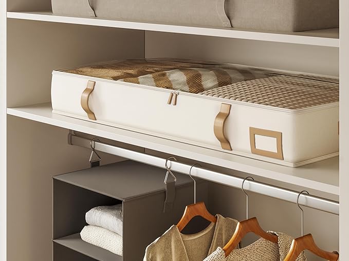 Vailando Under Bed Storage Containers, 6 Inches Tall 60L Underbed Storage Bins - Image 4