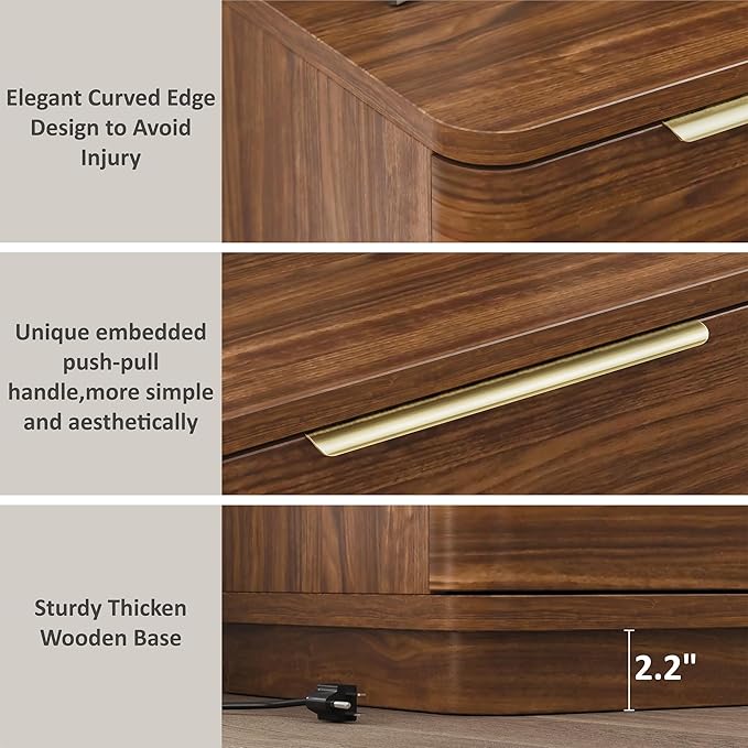 Nightstands Set of 2, Bedside Table - Image 8