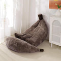 Banana Bean Bag Chair with Ottoman, Floor Sofa Bed with Footrest, Comfy by IEVENW