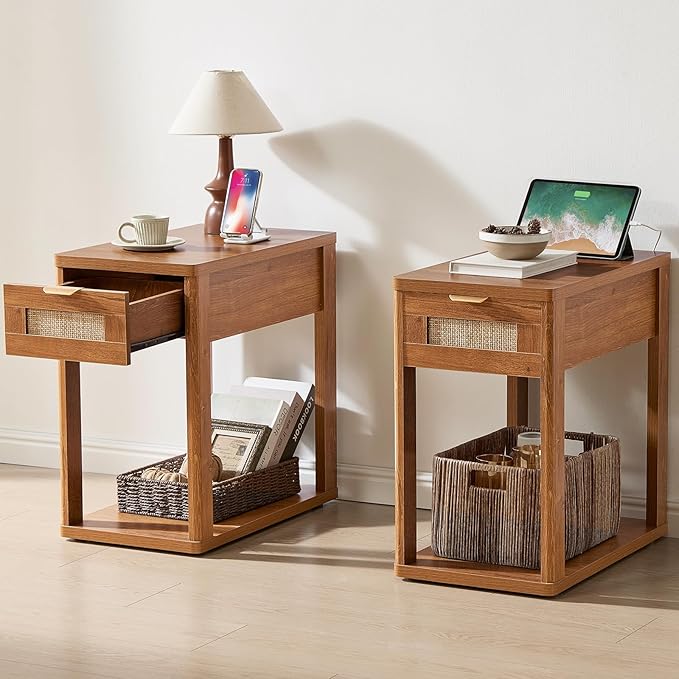 LEYAOYAO Narrow Side Table Set 2 - Image 2