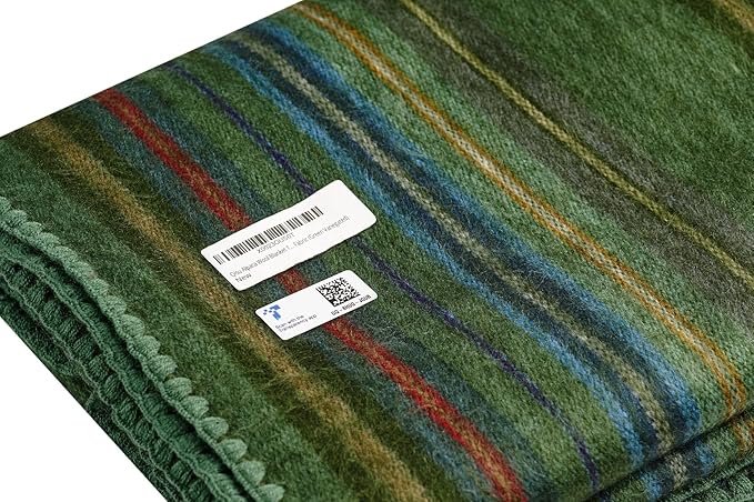 QISU Alpaca Wool Blanket Throw | Large, Variegated | 85 x 65 inches | Ultra-Soft - Image 7