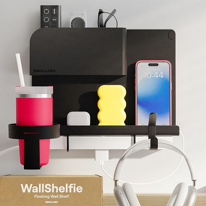 WallShelfie Bedside Wall Organizer & Dorm Decor by Smallish