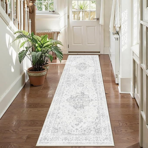 2x6 Hallway Washable Runner Rug Vintage Non-Slip Soft Kitchen Mat Boho by HOME